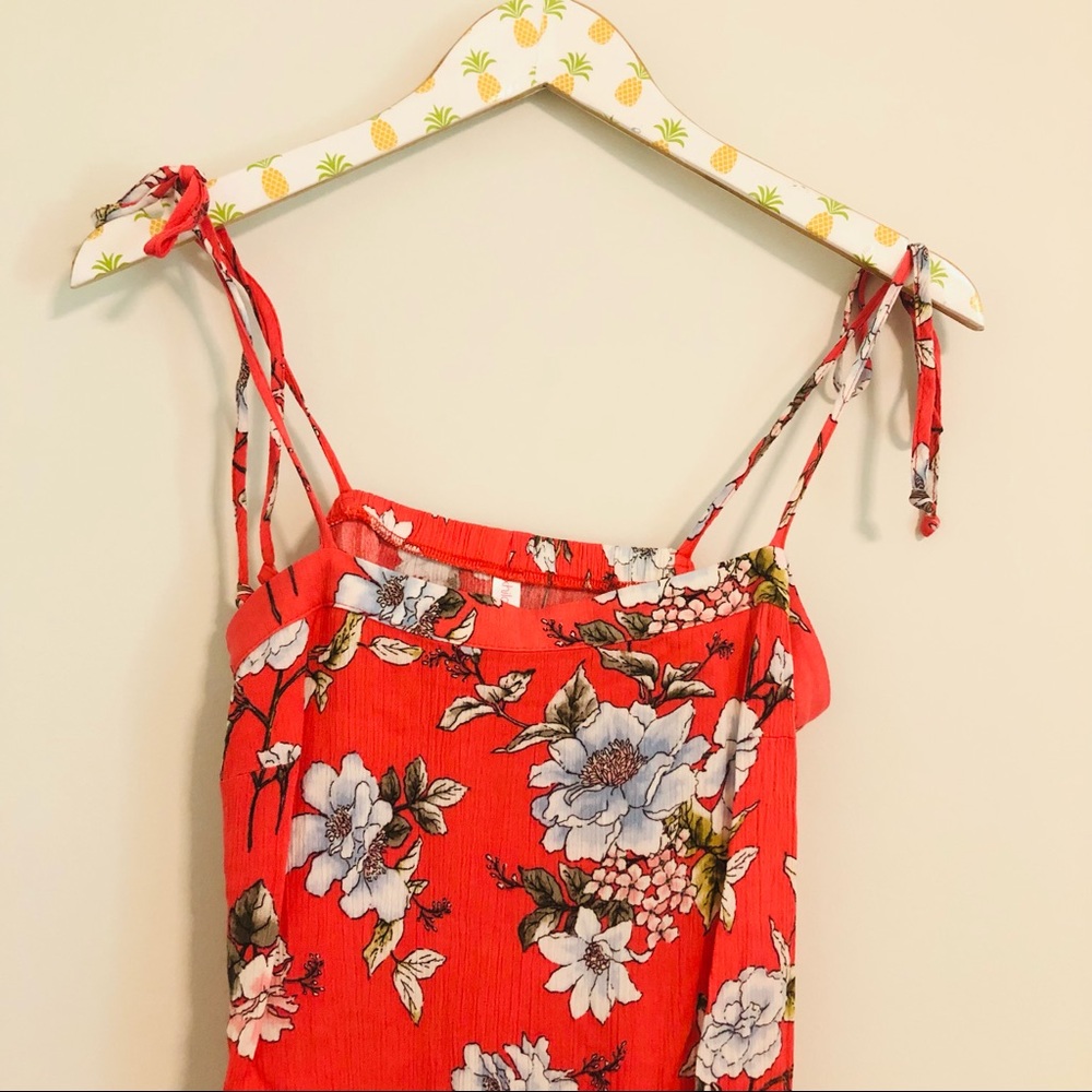 Pink Floral Mini Dress